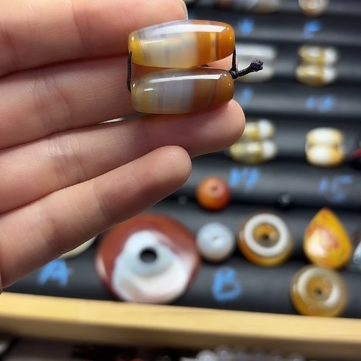 合金老型玛瑙手串玛瑙/玉髓