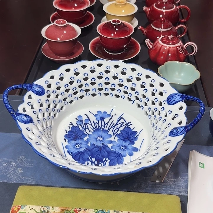 @****景德镇高温陶瓷果盘