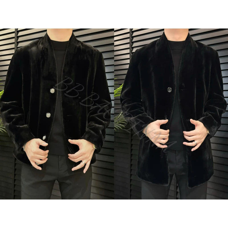 小野· 男装 | "设计师款"轻奢时尚钻石绒休闲外套