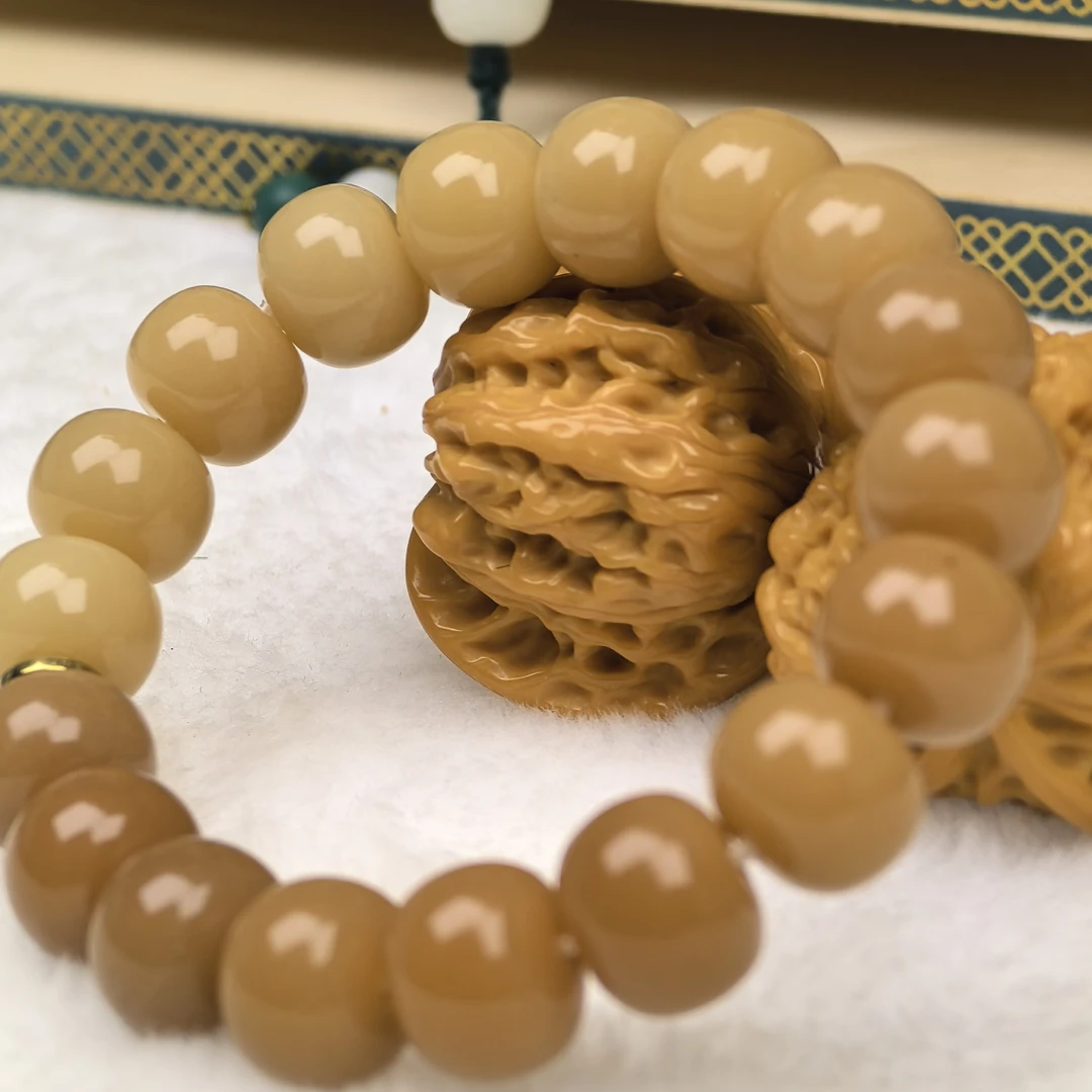 合金木质手链 精工干磨菩提手串