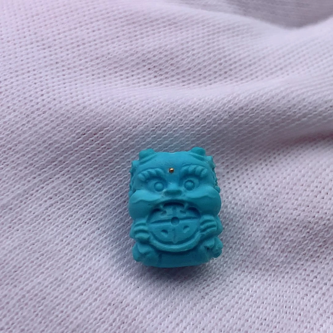 绿松石未镶嵌配饰柔光吞金兽