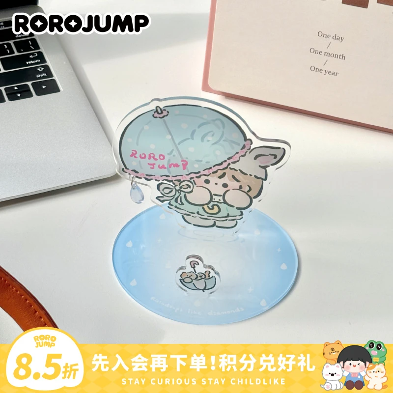 肉肉酱钻石雨滴原创桌面支架办公学习适用iphone16懒人必备苹果15