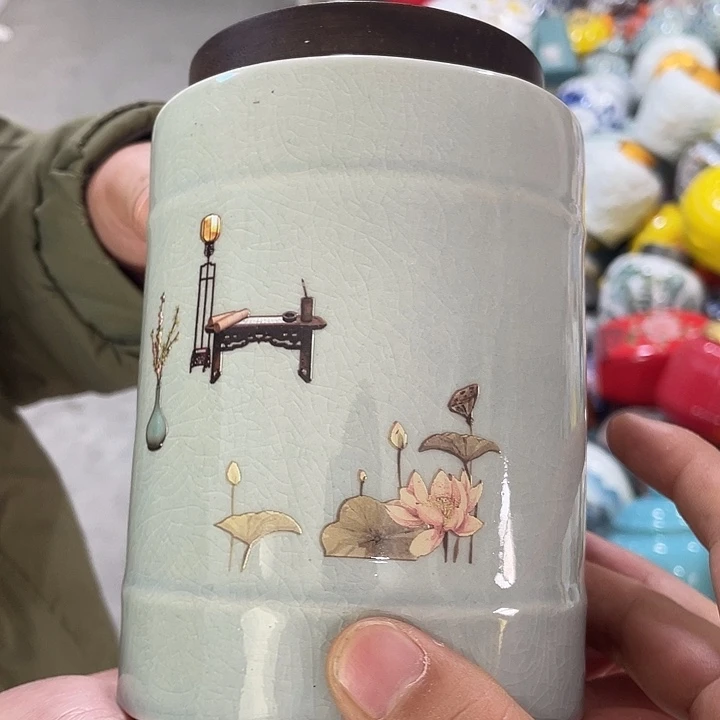 微瑕陶瓷茶叶罐密封罐