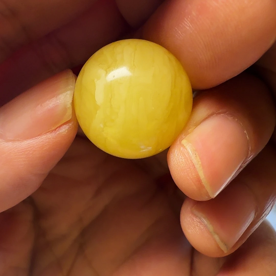 蜜蜡珠宝奇石未镶嵌21m单珠