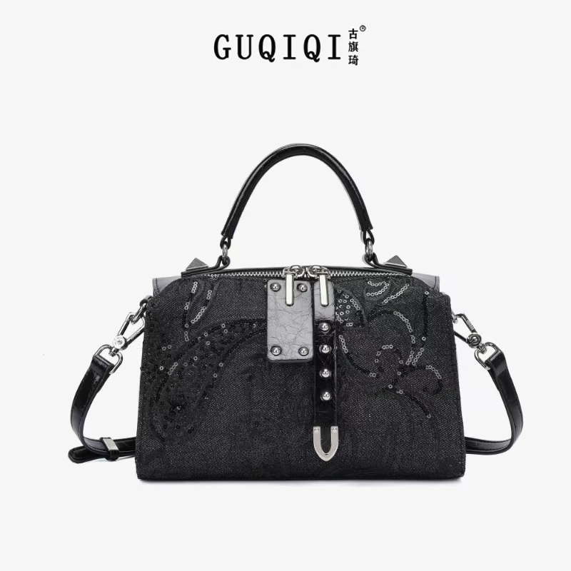 【左九设计师款】新款2025潮流亮片气质女包GQ1137