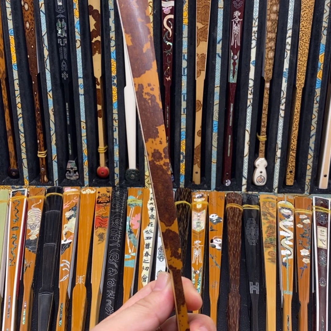 扇子香妃小茄文玩折扇