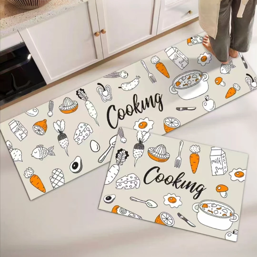 硅藻泥厨房浴室阳台桌子台面洗手间吸水防滑速干好打理可裁剪地垫