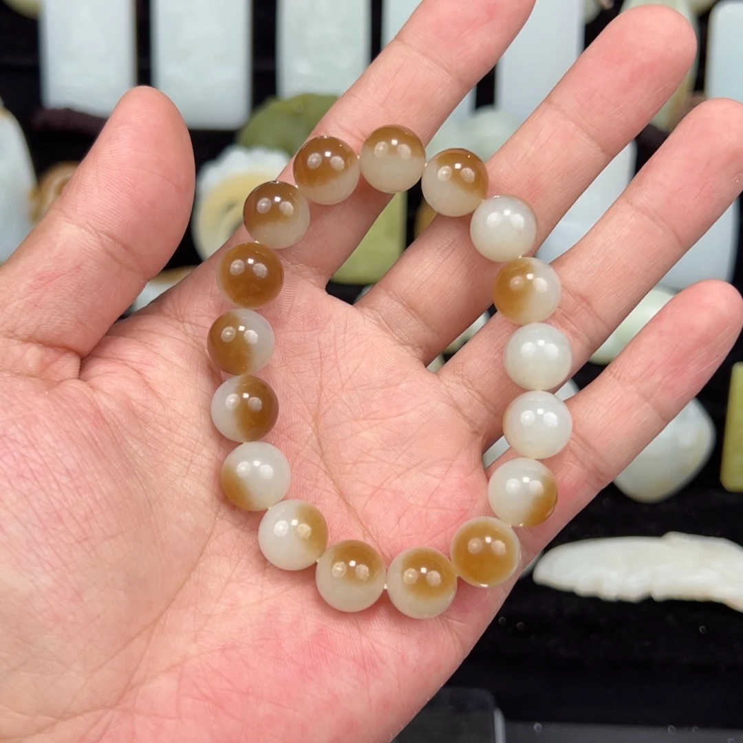 九***生和田玉未镶嵌手链