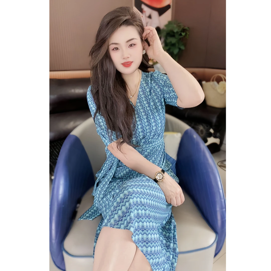 裙子女款爆款2025新款高级感女装洋气时髦高贵气质连衣裙夏季长裙