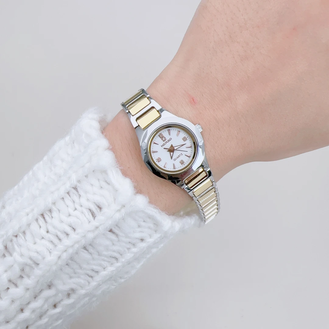 耐尔斯顿手表女迷你钨钢气质日历防水进口石英机芯撤柜少量库存