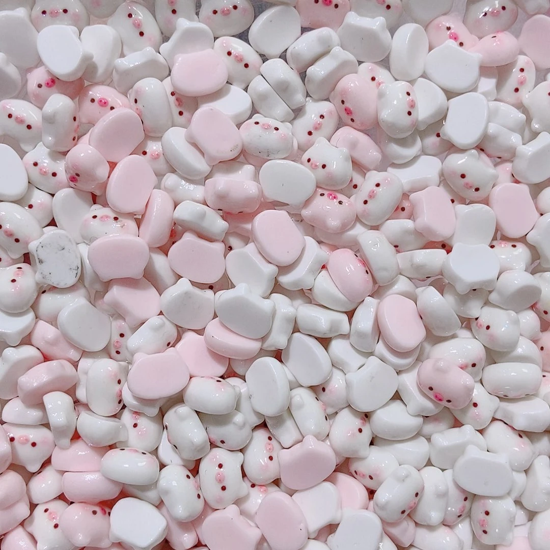 树脂想念金粉超mini小猪100