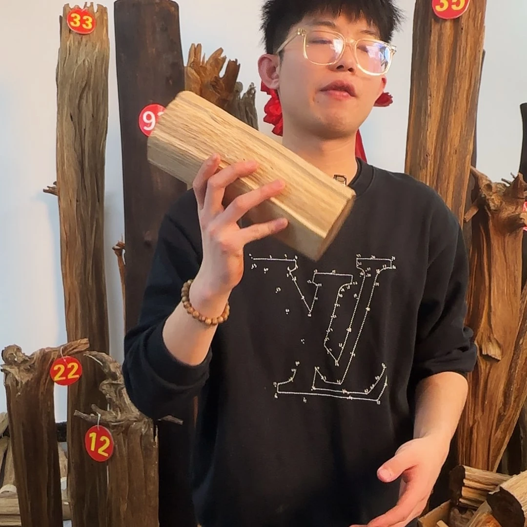 沉香摆件天然沉香原木摆件➕底座