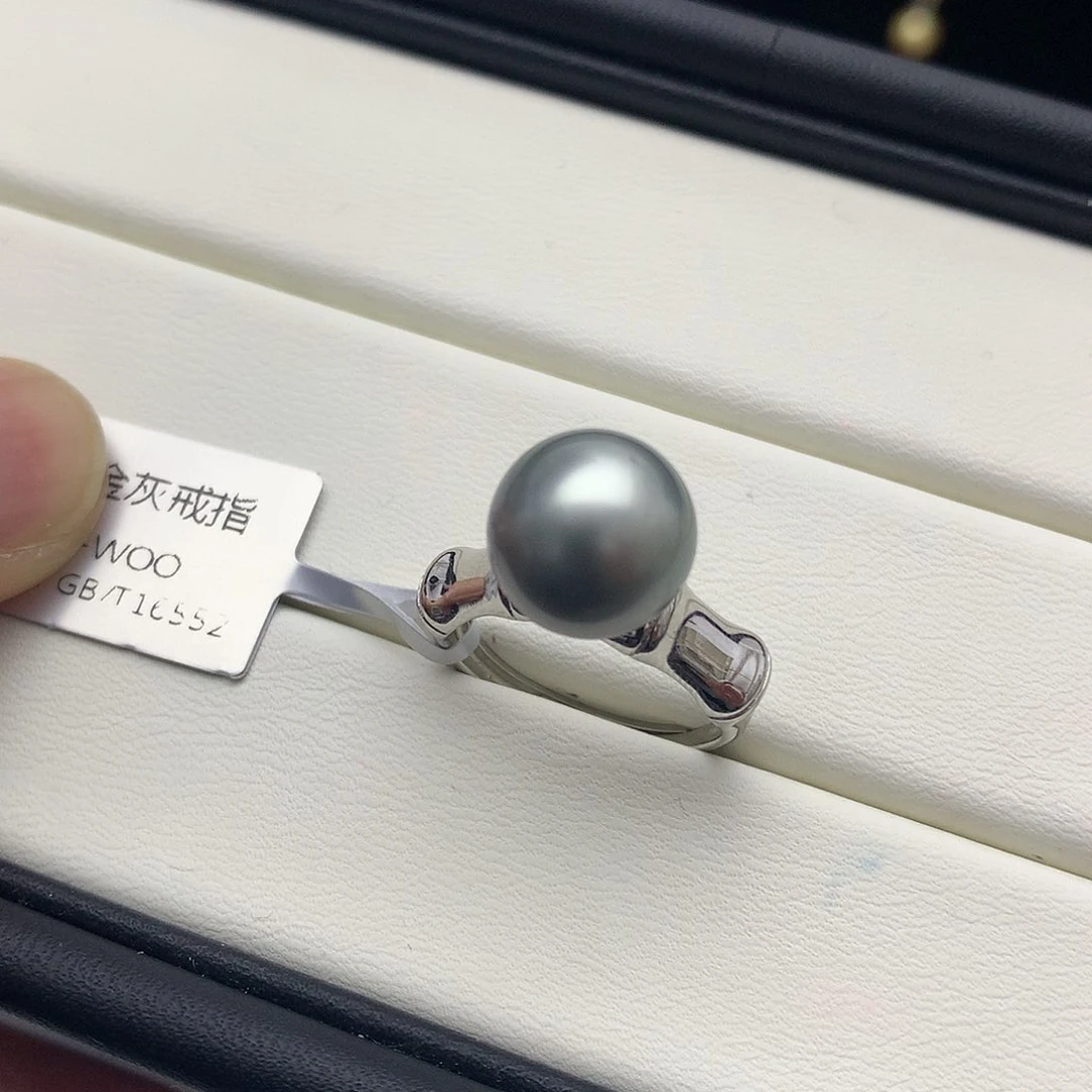 海水珍珠戒指银S925镶嵌