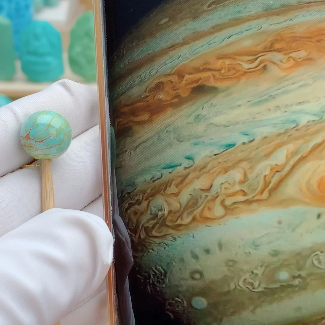 绿松石未镶嵌挂件