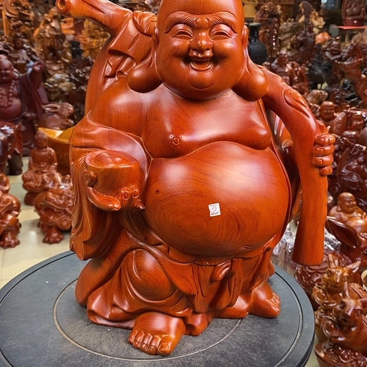 花梨木类小巴花梨木弥勒笑佛40