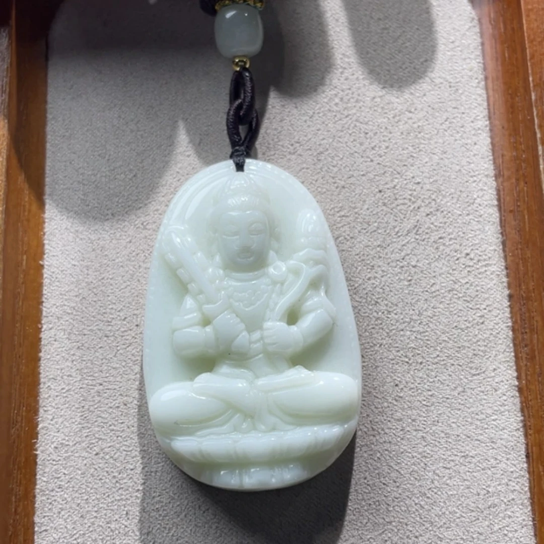 蓝田玉（蛇纹石化大理石玉）颈饰未镶嵌【****