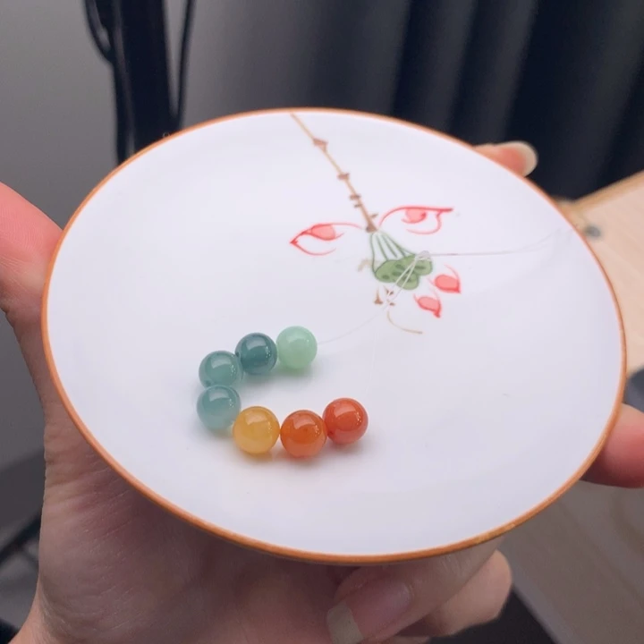 翡翠未镶嵌手链翡翠y2430 卡7