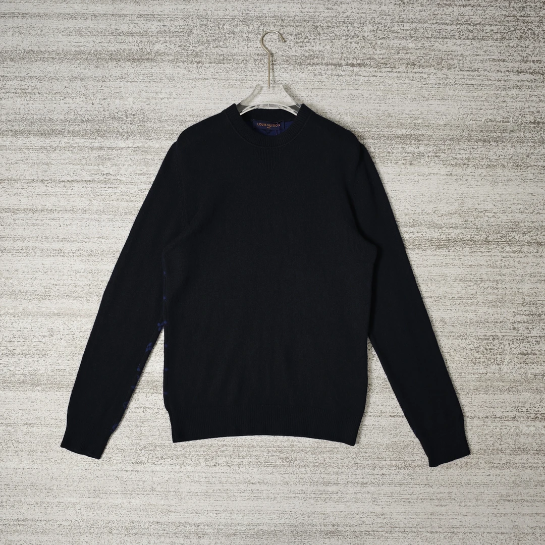 95新 LouisVuitton/路易威登 三花后背满印圆领针织毛衫/L码＃2685