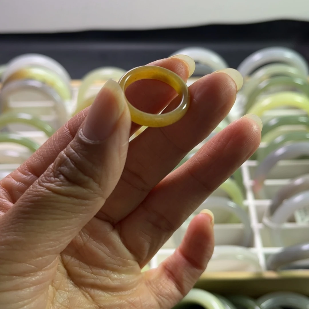 和田玉指环直径18mm未镶嵌