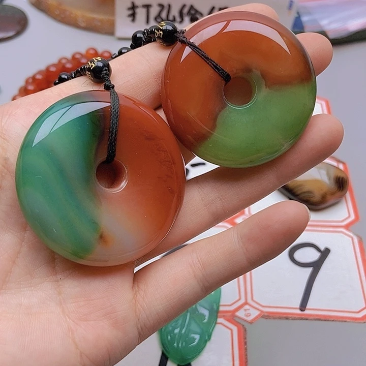 【闪购商品】玛瑙/玉髓未镶嵌珠宝半成品一**粉
