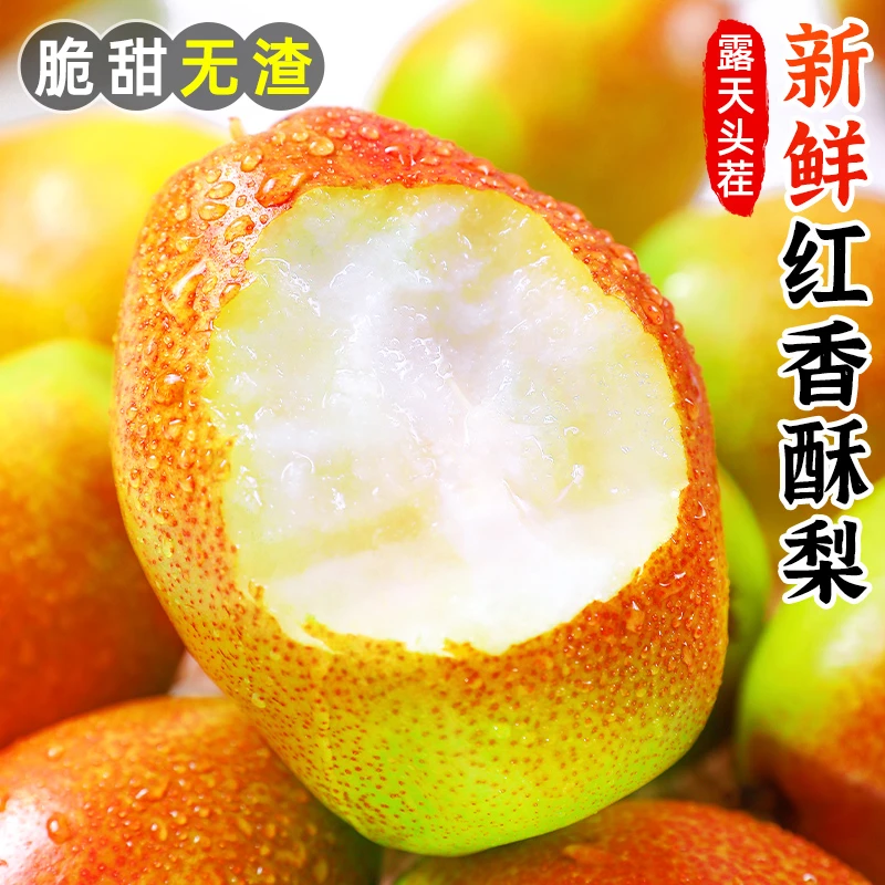 【酥脆香甜】红香酥梨2-8.5斤梨子皮薄多汁香梨雪梨新梨7号新鲜水果
