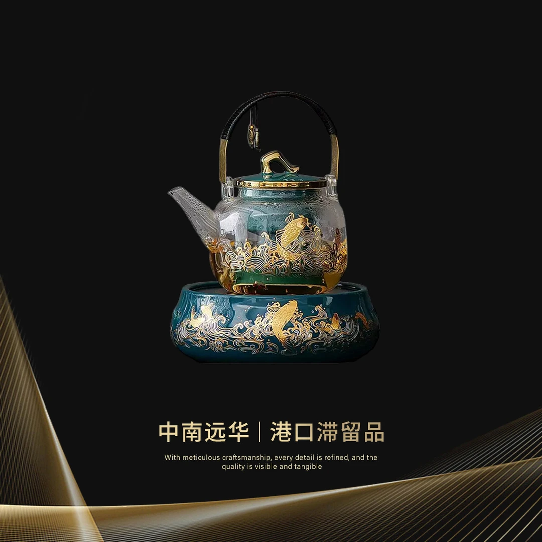 电陶炉玻璃壶耐高温煮茶壶围炉煮茶家用烧水家用多功能煮茶器-fd