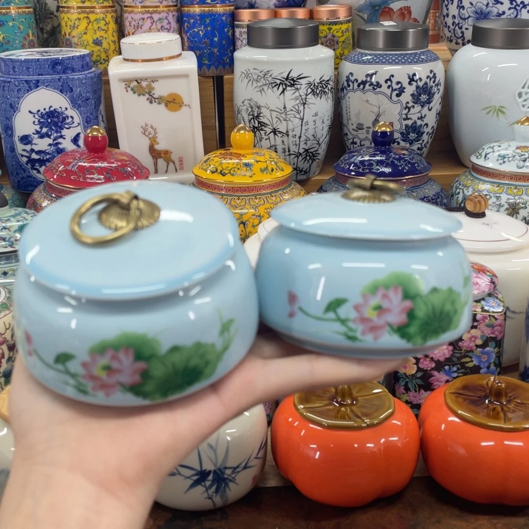 摆件当代茶叶罐福利多多