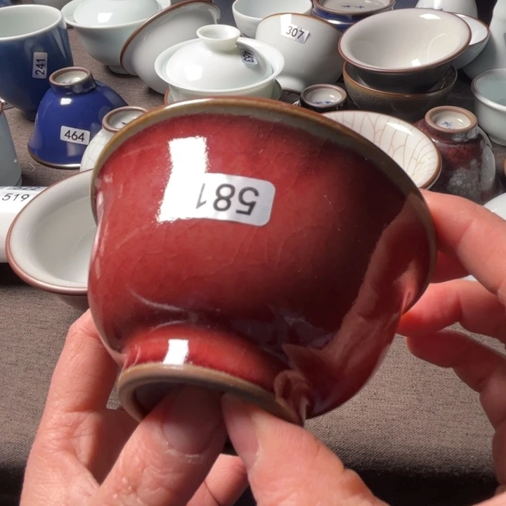 刚*好豇豆红大压手杯容量110毫升