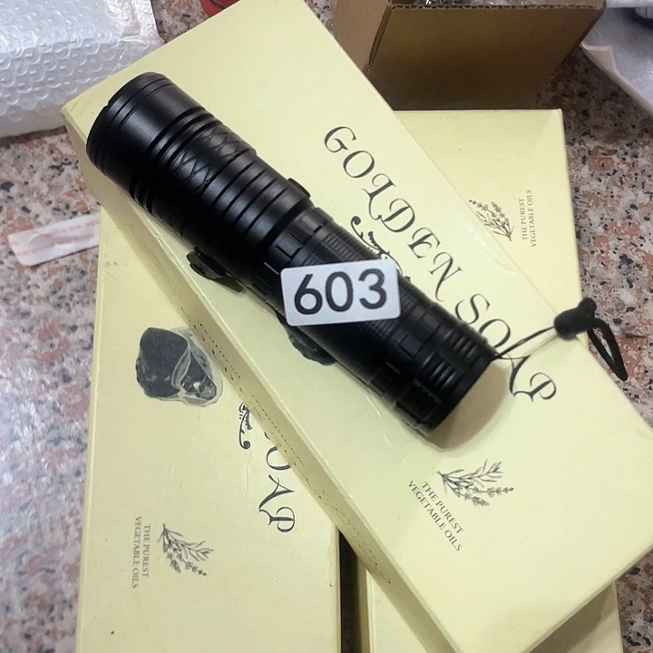 户外家用充电头灯推子手电603