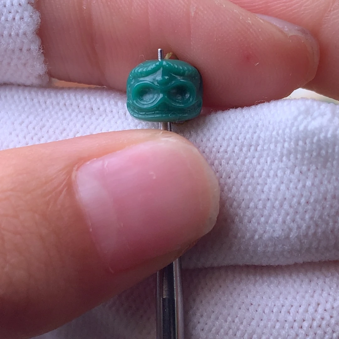 绿松石未镶嵌配饰蕊7.7*6.3