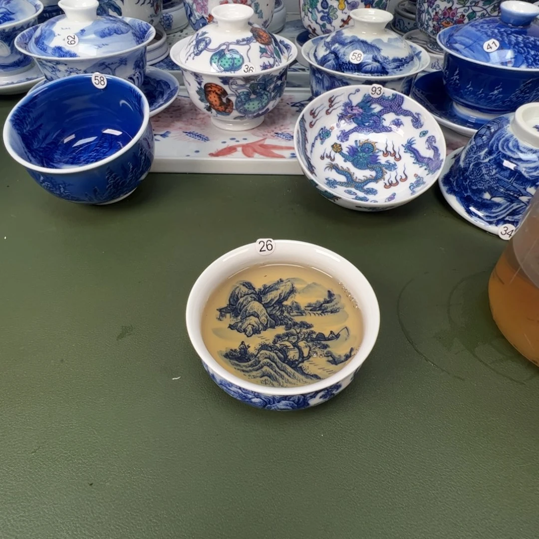景德镇纯手工纯手绘茶具木木26