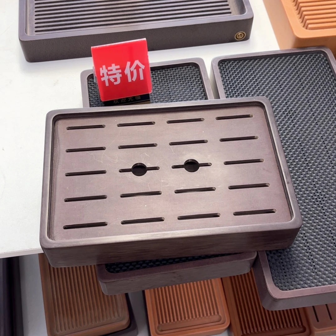 特价紫檀横纹储水盘30.20.5，送茶席1个