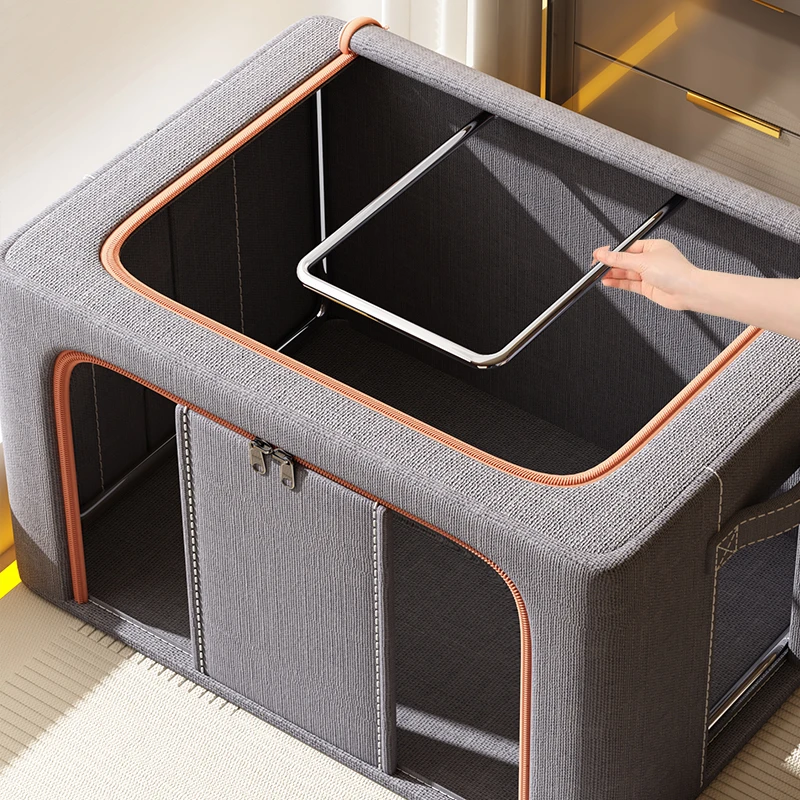 3个装 收纳箱整理衣服被子大容量储物整理衣物收纳箱折叠防尘防潮