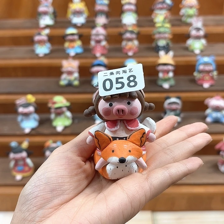 摆件士**梨二条肉陶瓷猪猪猪