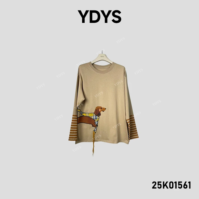【YDYS】25K01561 2025新款时尚气质小众T恤