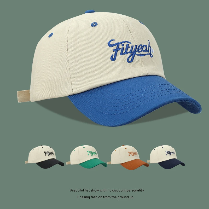 帽子女韩版新款潮春夏棒球帽小清新时尚撞色鸭舌帽情侣百搭运动帽