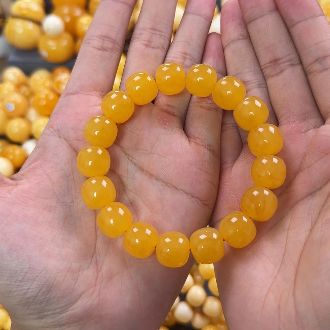 琥珀未镶嵌珠宝奇石14mm同料