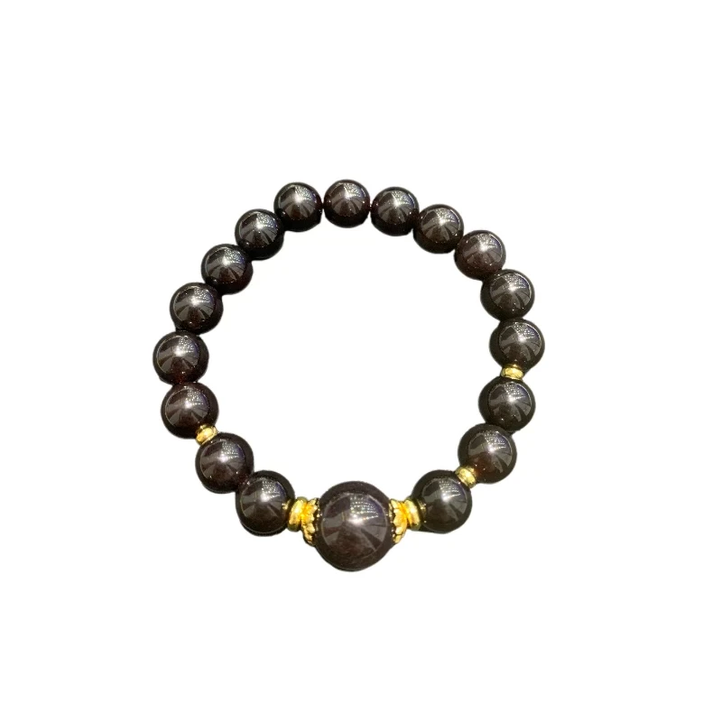 血离子血红玛瑙手串A28-330赠礼盒（多样性发其一）