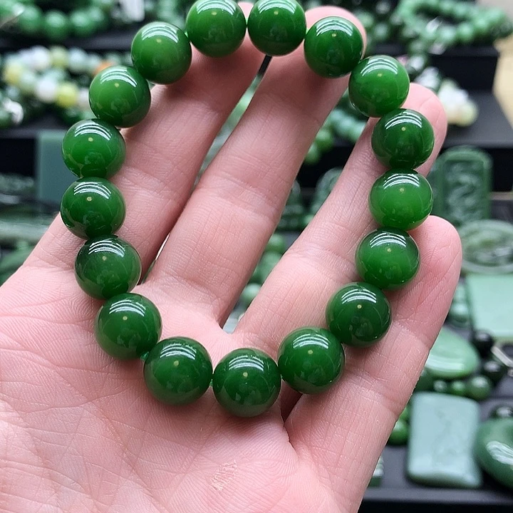 ·***手链未镶嵌和田玉（碧玉）