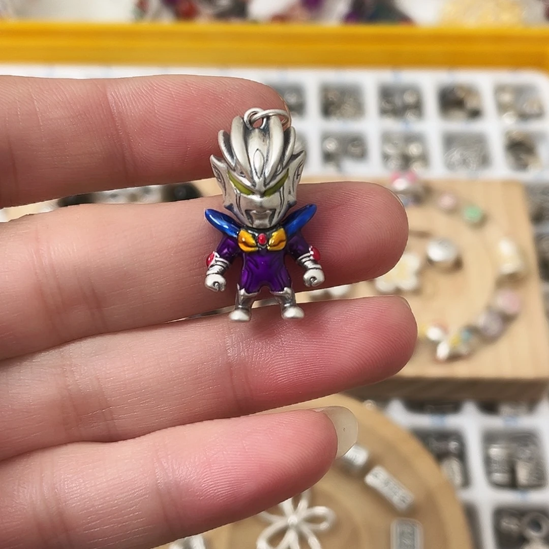 吊坠足银珐琅奥特曼