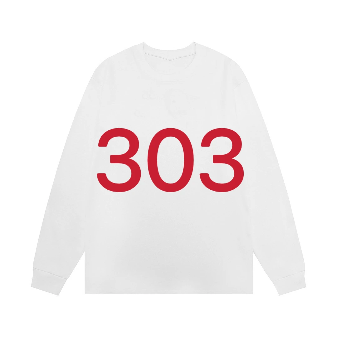 胸前双层缝线字母 303