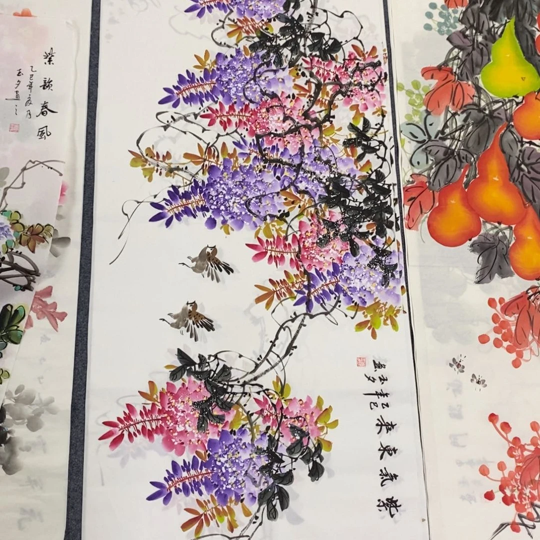国画尺寸140✖️70精品四尺手绘画