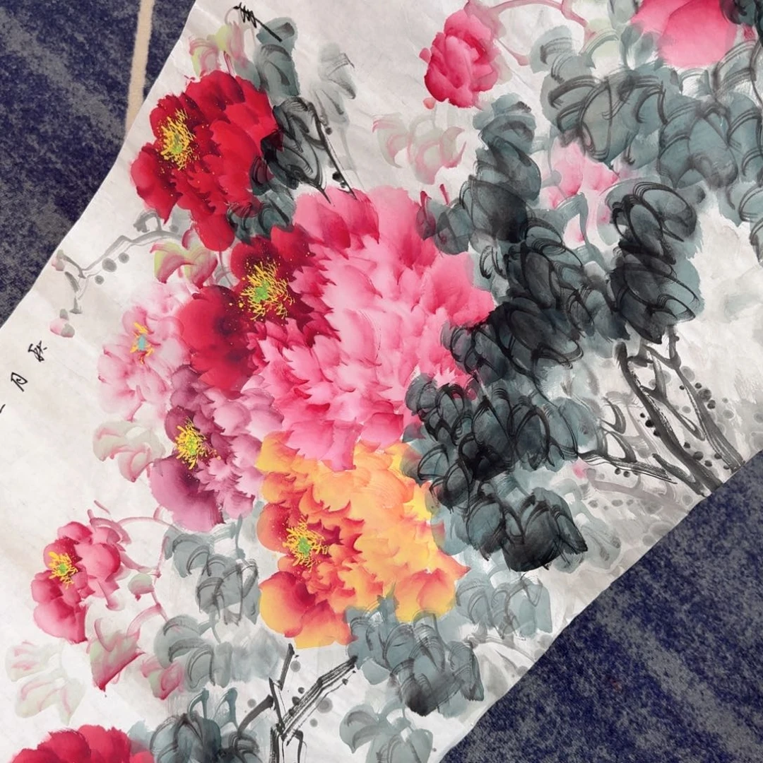 国画国画作品山水花鸟