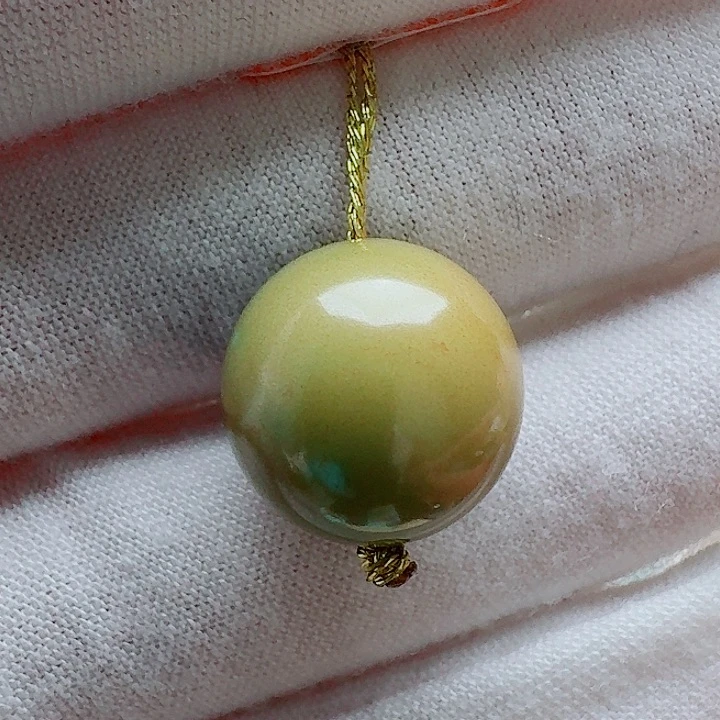 绿松石未镶嵌特色圆珠13+