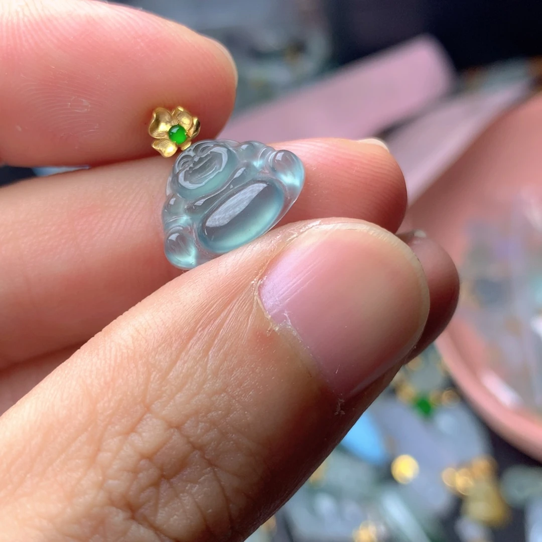 【闪购商品】翡翠18K金镶嵌颈饰翡翠