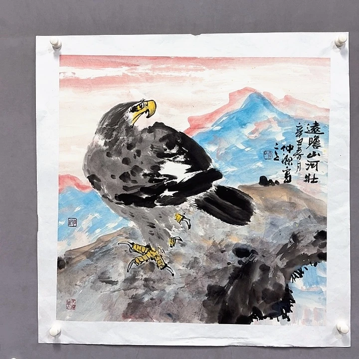 国画亲笔手绘放心去藏