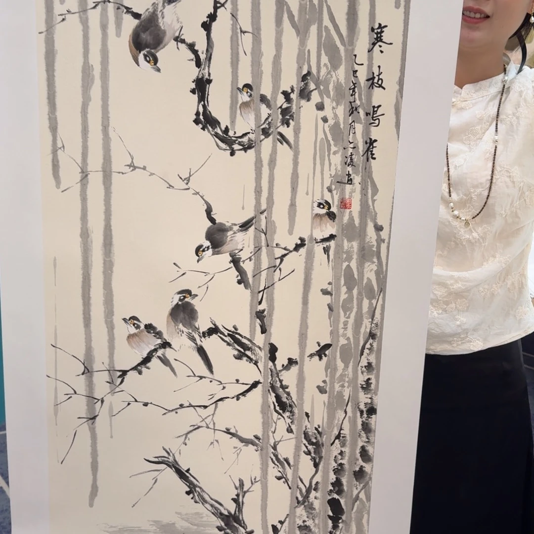国画国画作品山水花鸟