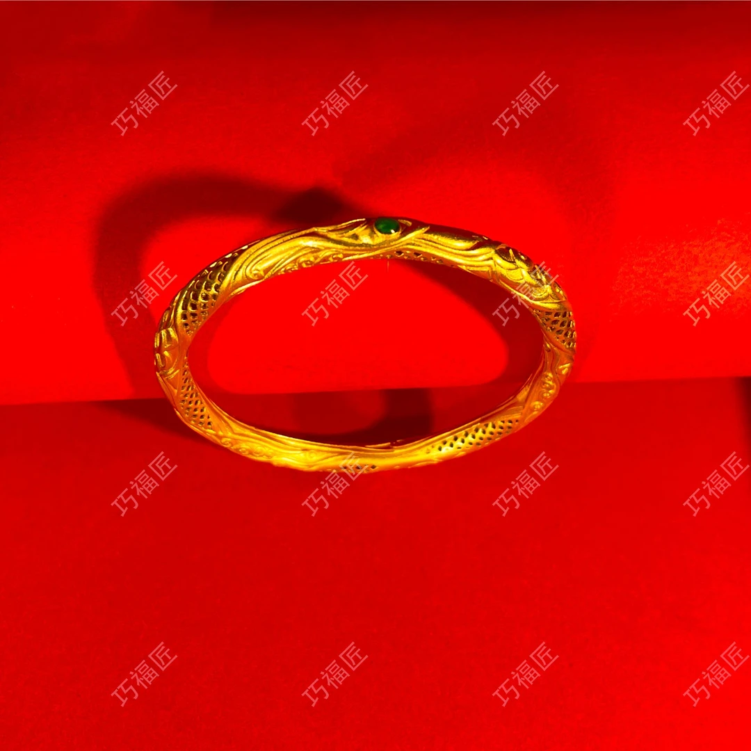 足银手镯 哪吒同款乾坤圈手镯 工艺气质时尚经典百搭简约素圈