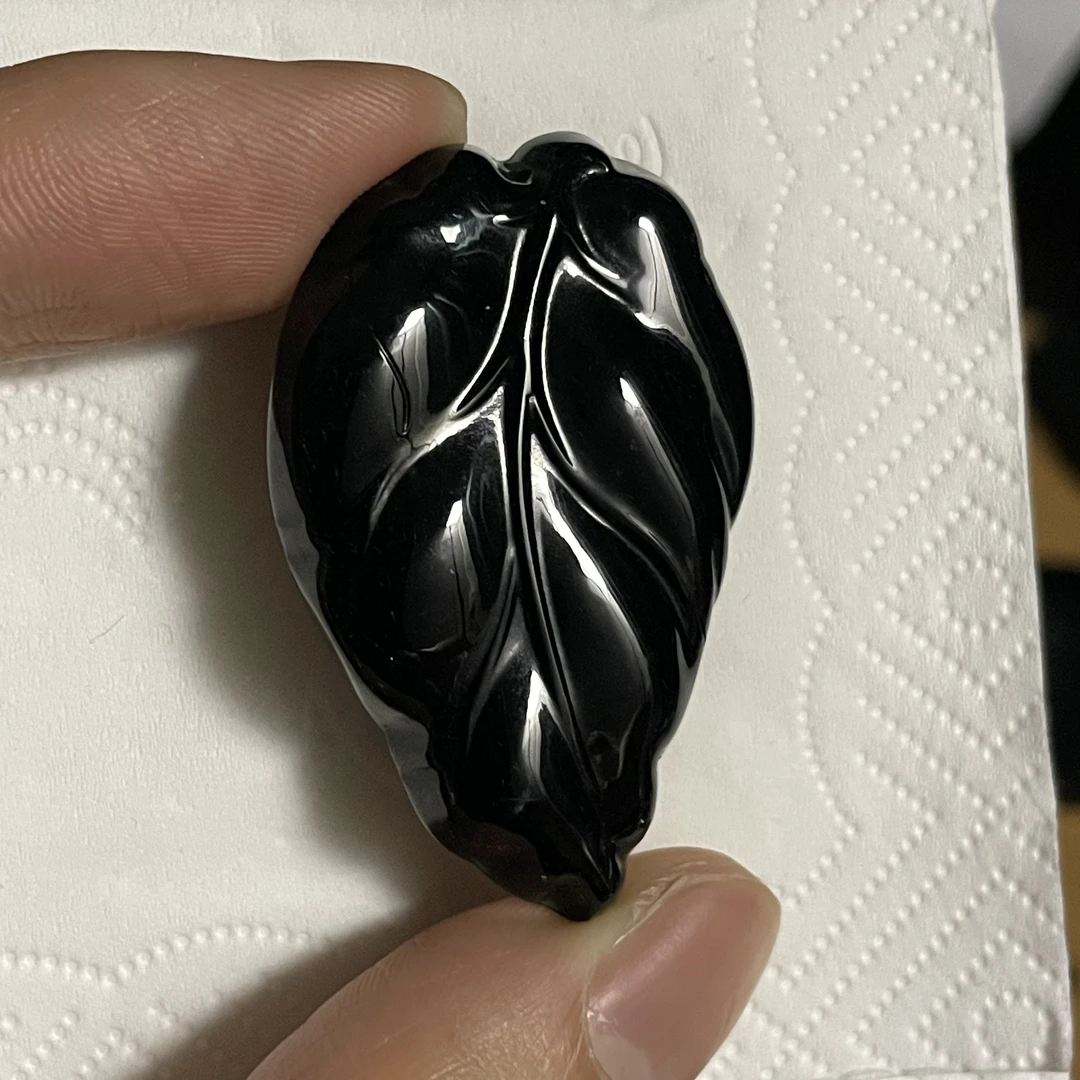 天然翡翠a货 叶子h