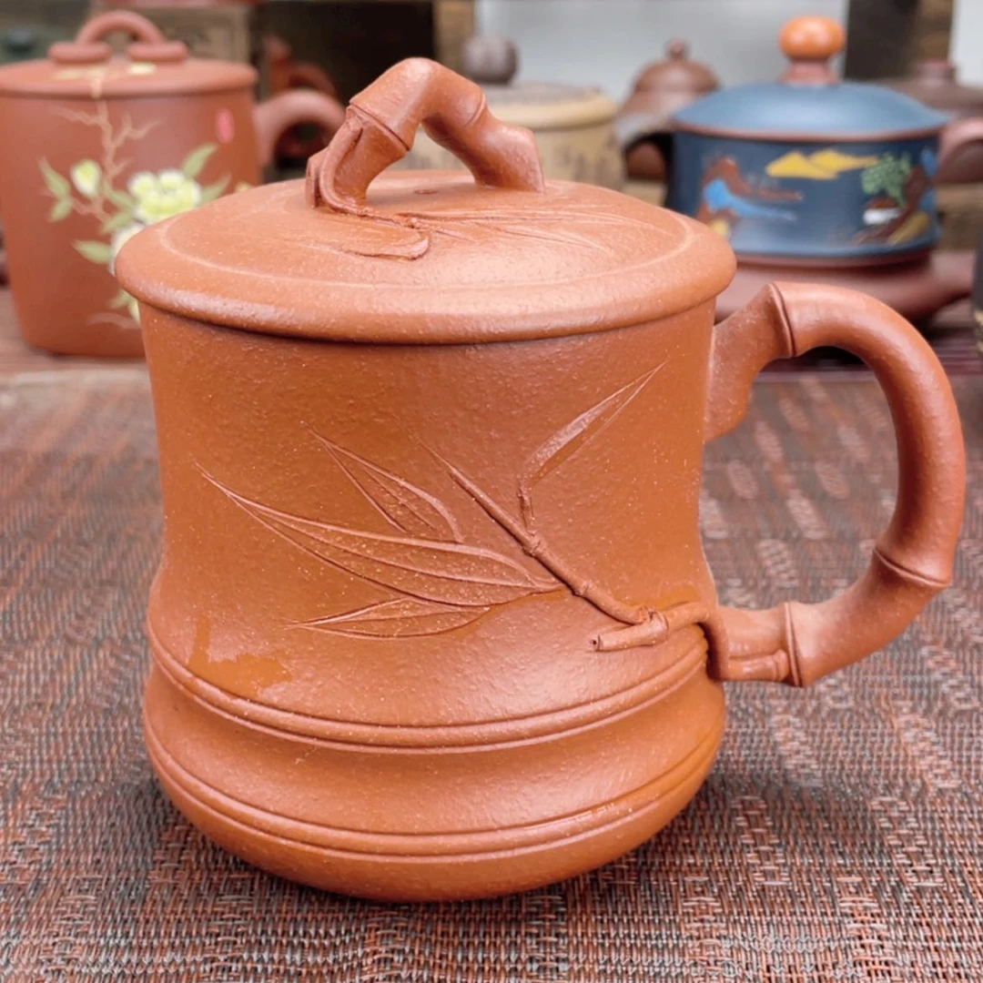 【闪购商品】紫砂茶杯宜兴原矿紫砂盖杯微瑕